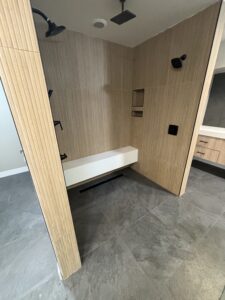 beautiful rain fall shower head install