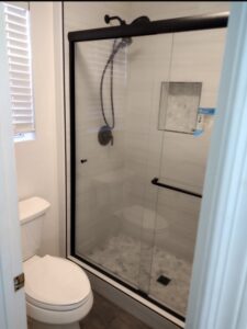 new shower install