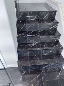 marble tile stairs