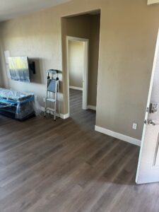 LVP flooring in room