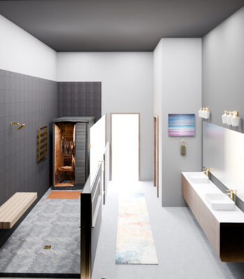 3D Bathroom Rednering