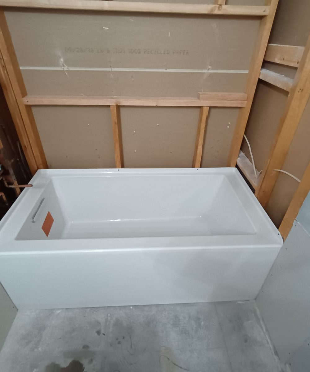 bathtub rough in prep
